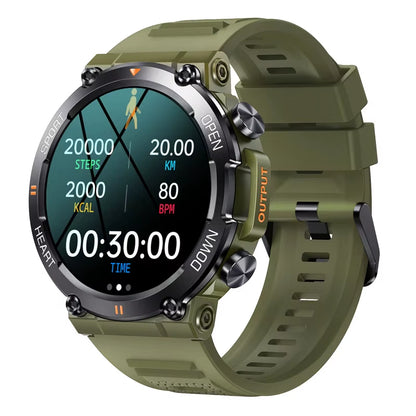 K56Pro Men's Smart Watch with Heart Rate Monitor, Bluetooth Connectivity, 400mAh Long Battery Life, 1.39-Inch HD Display for Outdoor Sports